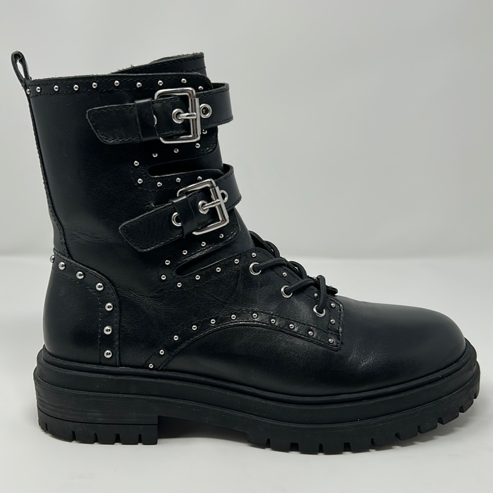 Chelsea and Violet Combat Boots